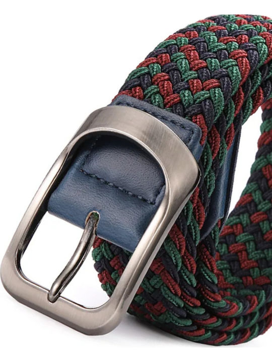 Elastisch Herren Gürtel Gestrickt Grün
