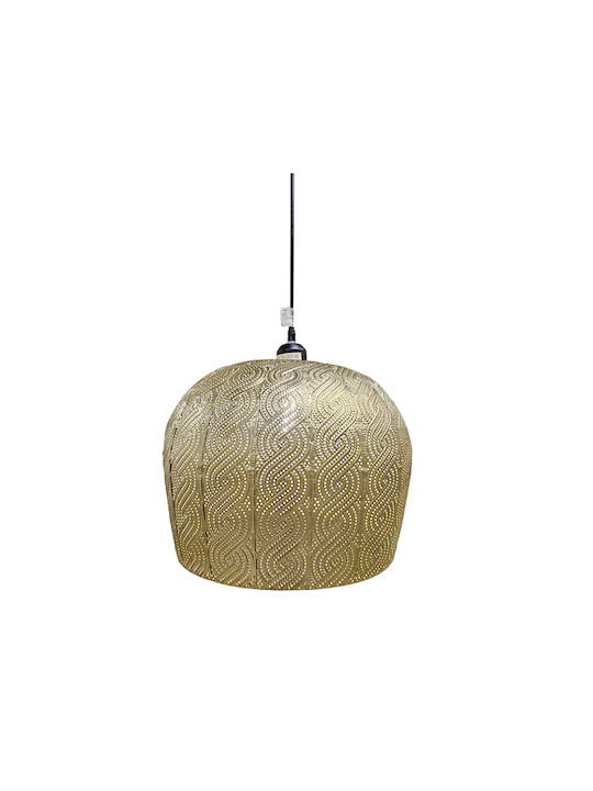 Zaros HT605-G Hängelampe Gold mit Fassung E27 36x31x31cm.