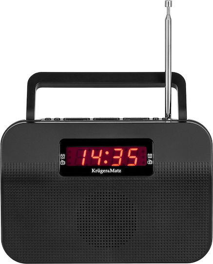 Kruger & Matz KM0825 Tabletop Radio Electric / Battery Black