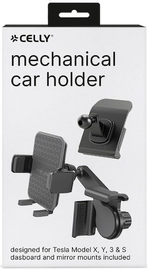 Celly Car Mobile Mount with Anti-Slip Surface Black