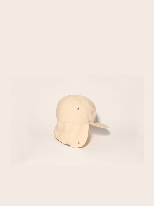 KiETLA Kids' Hat Jockey Fabric Sunscreen Beige