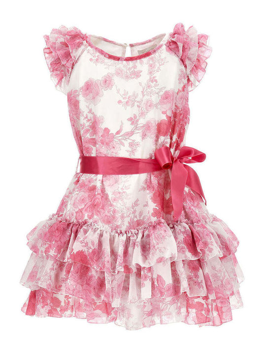 Monnalisa Mädchen Kleid Tüll Rosa