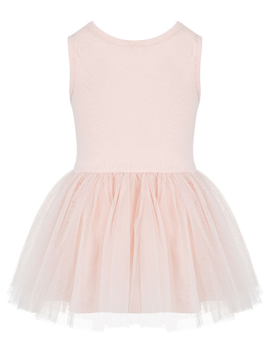 Children's Dress Sleeveless Tulle Pink