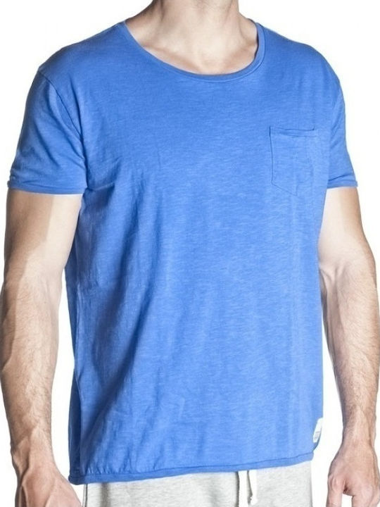 U-Neck Pocket 881771 Blue T-shirt Μπλε