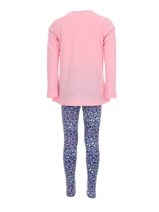 Trax Kinder Set mit Leggings Winter 2Stück Pink-lilac