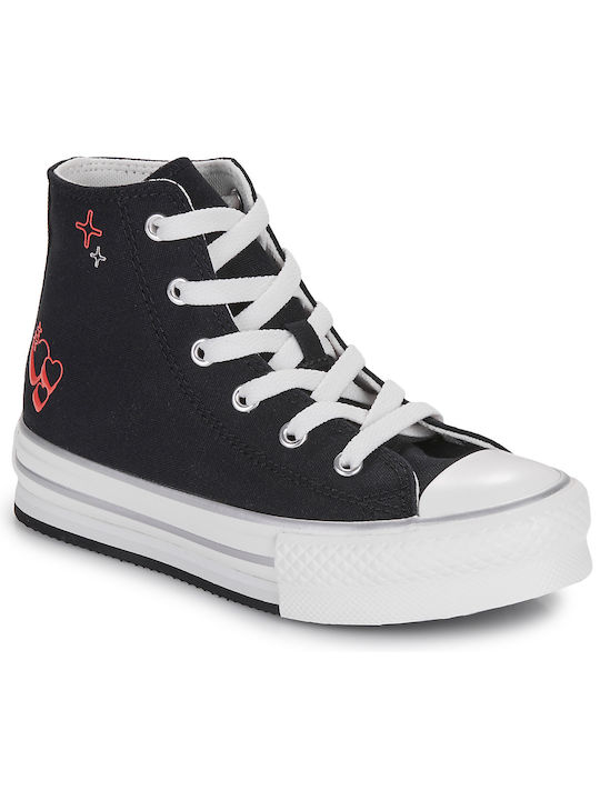 Converse Kinder-Sneaker Hoch Eva Lift Schwarz