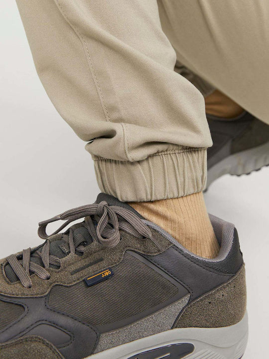 Trousers Elastic in Loose Fit Crockery
