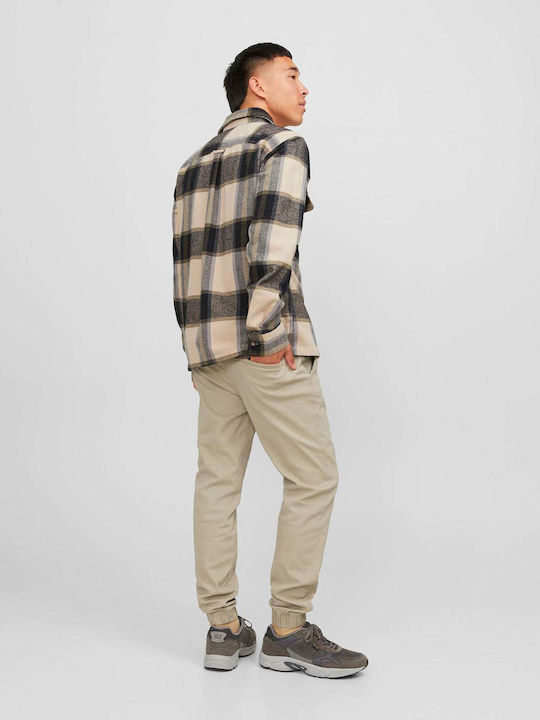 Trousers Elastic in Loose Fit Crockery
