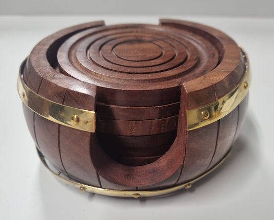 Wooden Placemats Bronze 6pcs