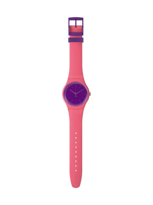 Swatch Swatch Ceas de Damă cu Roz Curea din Cauciuc