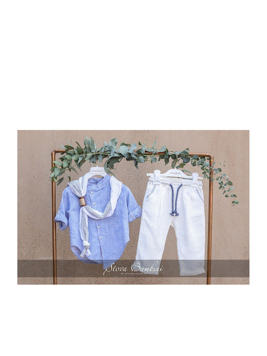 Stova Bambini Βαπτιστικό Κοστούμι για Αγόρι Μπλε