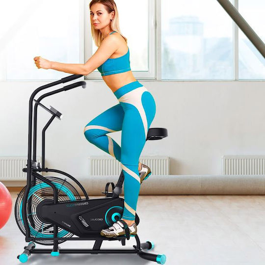 Cecotec DrumFit CrossFit 2000 Eolo Ποδήλατο Spinning με Αντίσταση Αέρα και Ροδάκια