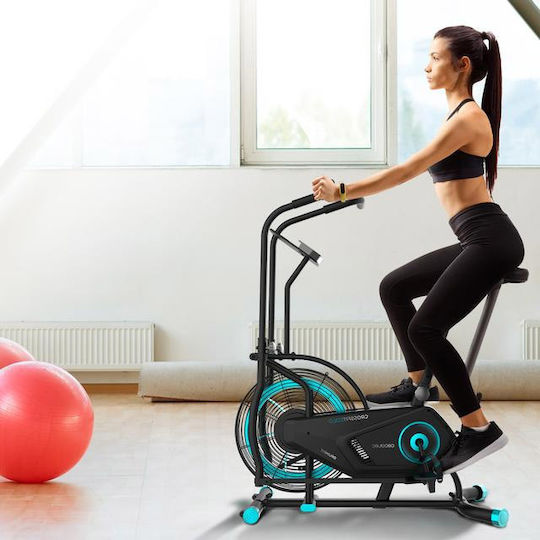 Cecotec DrumFit CrossFit 2000 Eolo Ποδήλατο Spinning με Αντίσταση Αέρα και Ροδάκια