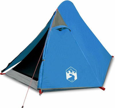 vidaXL Σκηνή Camping Μπλε με Διπλό Πανί για 2 Άτομα 267x154x112εκ.