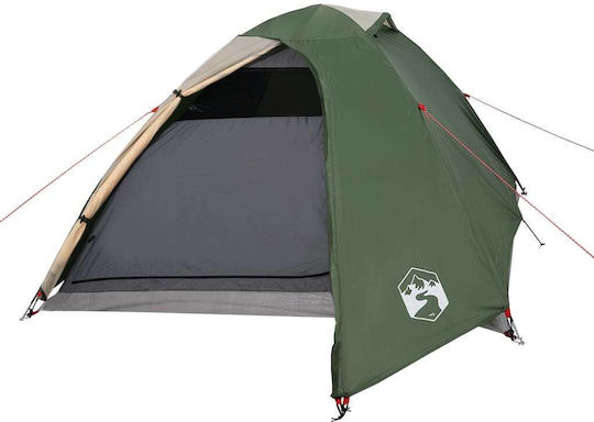 vidaXL Sommer Campingzelt Grüne mit Doppeltuch für 2 Personen 210x195x120cm