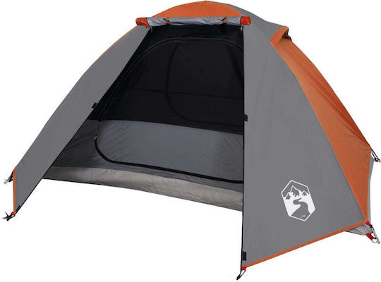 vidaXL Καλοκαιρινή Σκηνή Camping Πορτοκαλί με Διπλό Πανί για 2 Άτομα 224x248x113εκ.