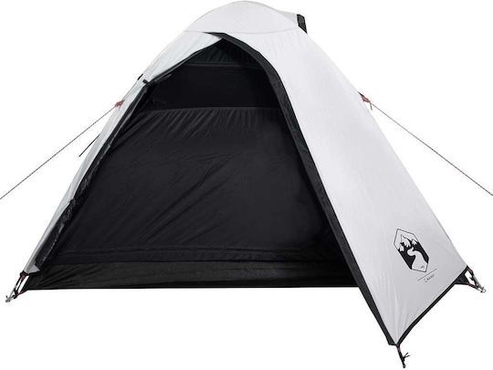 vidaXL Καλοκαιρινή Σκηνή Camping Λευκή με Διπλό Πανί για 2 Άτομα 264x210x120εκ.