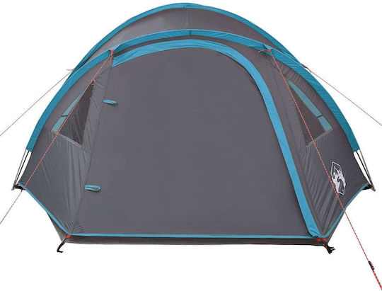 vidaXL Summer Camping Igloo Tent Blue with Double Cloth for 4 People 300x250x122cm