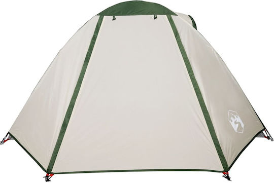vidaXL Summer Camping Tent Green with Double Cloth for 2 People 224x248x113cm
