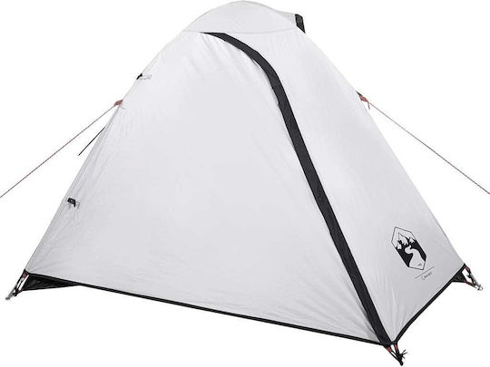 vidaXL Καλοκαιρινή Σκηνή Camping Λευκή με Διπλό Πανί για 2 Άτομα 264x210x120εκ.