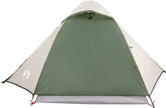 vidaXL Summer Camping Tent Green with Double Cloth for 2 People 224x248x113cm