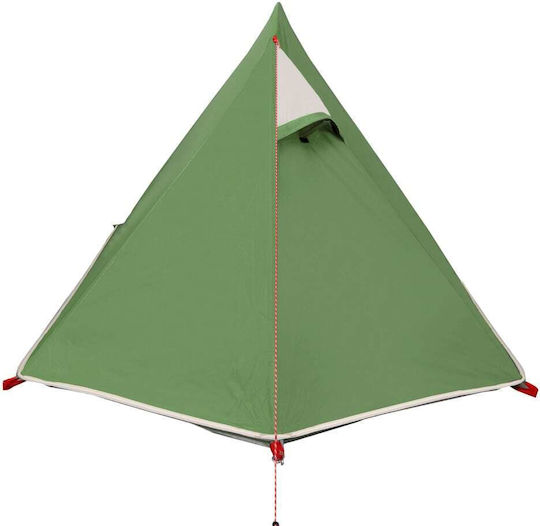 vidaXL Camping Tent Green with Double Cloth for 2 People 267x154x112cm