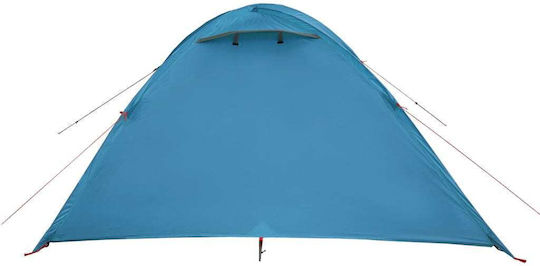 vidaXL Summer Camping Igloo Tent Blue with Double Cloth for 4 People 300x250x122cm
