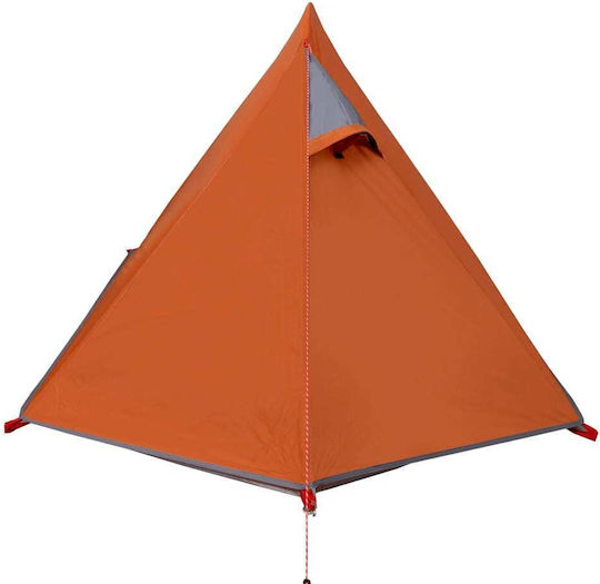 vidaXL Καλοκαιρινή Σκηνή Camping Πορτοκαλί για 2 Άτομα 257x147x112εκ.