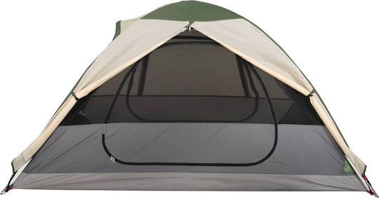 vidaXL Summer Camping Tent Green with Double Cloth for 2 People 224x248x113cm