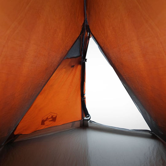 vidaXL Καλοκαιρινή Σκηνή Camping Πορτοκαλί για 2 Άτομα 257x147x112εκ.
