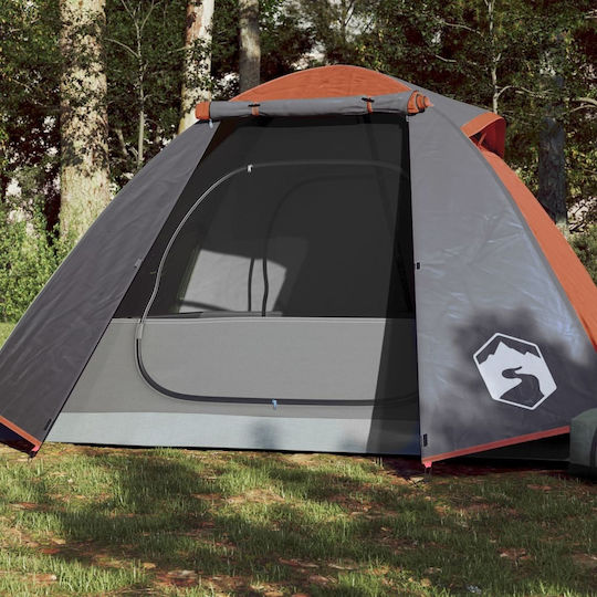vidaXL Καλοκαιρινή Σκηνή Camping Πορτοκαλί με Διπλό Πανί για 2 Άτομα 224x248x113εκ.