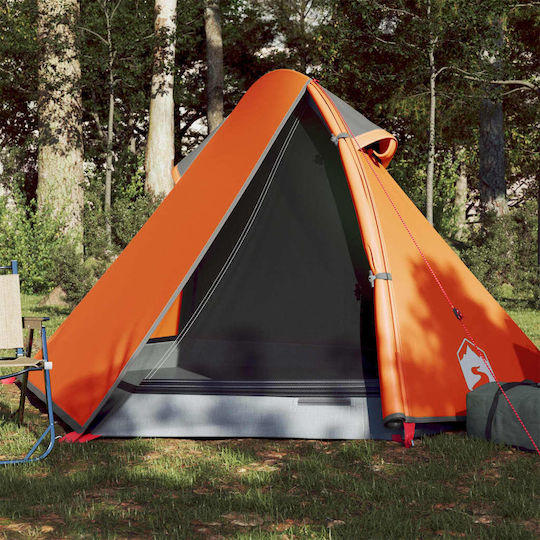 vidaXL Καλοκαιρινή Σκηνή Camping Πορτοκαλί για 2 Άτομα 257x147x112εκ.