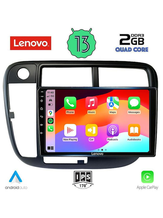 Lenovo Ηχοσύστημα Αυτοκινήτου για Honda Civic 1995-2001 με Clima (Bluetooth/USB/WiFi/GPS) με Οθόνη Αφής 9"