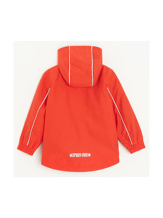 Kids Casual Coat with Hood Red