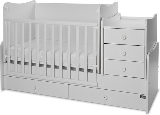 Lorelli Трансформираща Люлка Maxi Plus Бяла С Чекмедже