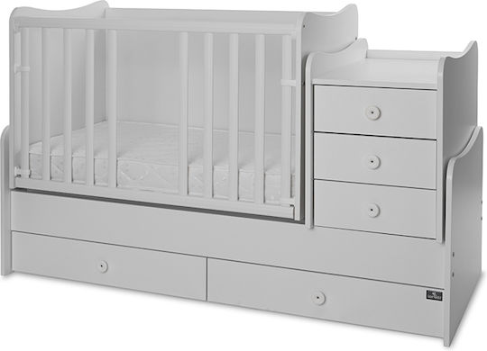 Lorelli Трансформираща Люлка Maxi Plus Бяла С Чекмедже