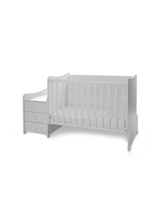 Lorelli Babybett Multifunktional Maxi Plus Weiß für Matratze 70x160cm