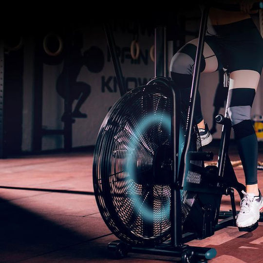 Cecotec DrumFit CrossFit 3000 Eolo Ποδήλατο Spinning με Αντίσταση Αέρα και Ροδάκια