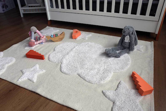 Baby Bliss Kids Cotton Rug Clouds 100x140cm