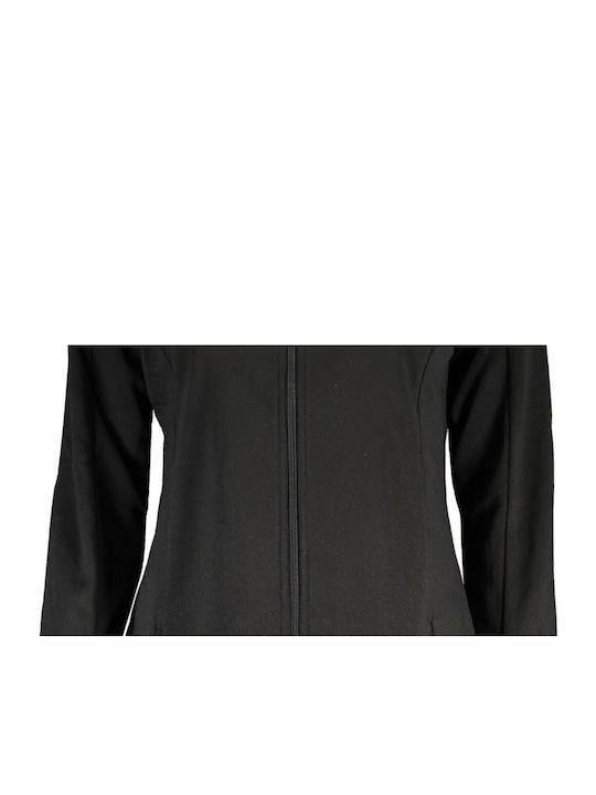 Lang Damen Sweatshirtjacke Black