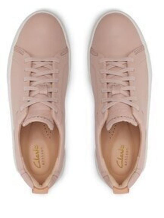 Hollyhock Walk Flatforms Sneakers Rose Leather