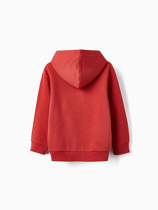 Zippy Kids Sweatshirt with Hood Red