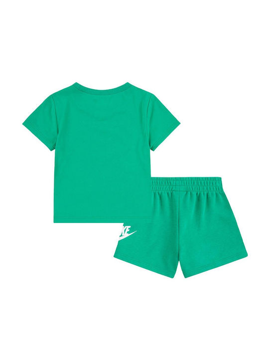 Nike Kinder Set mit Shorts Sommer 2Stück Grün