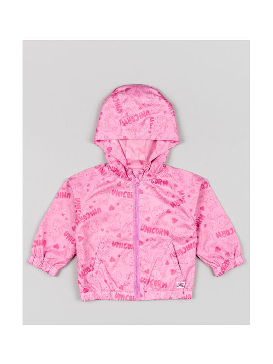 Losan Kids Casual Jacket Windproof with Hood Pink