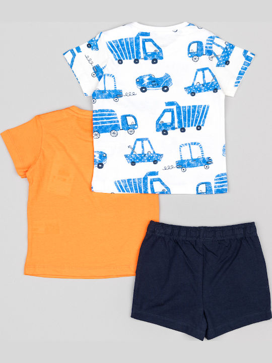 Kids' Set with Shorts Summer 3pcs Orange