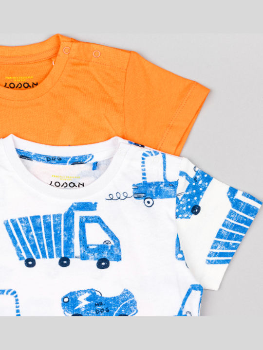 Kids' Set with Shorts Summer 3pcs Orange