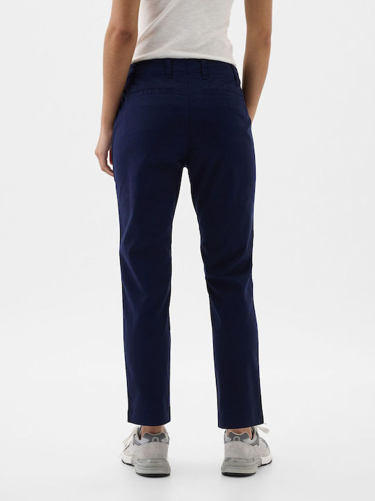 GAP Women's Fabric Trousers Dark Night