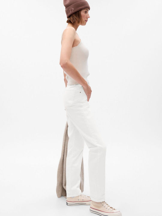 Γυναικείο Jean Παντελόνι Mid Rise Optic White