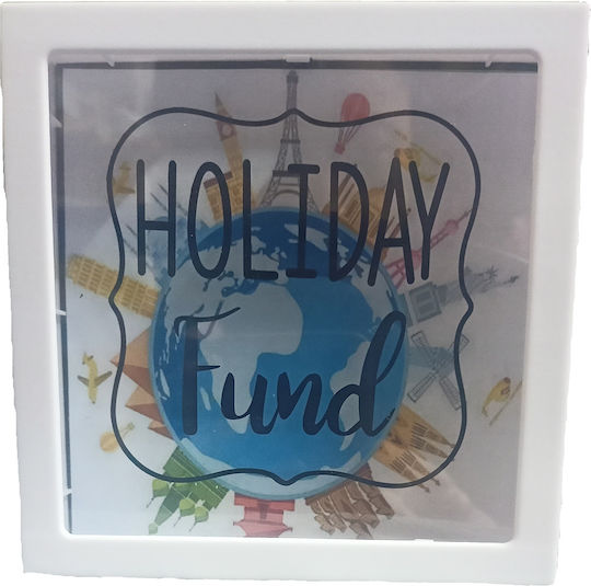 Tatu Moyo Money Box Plastic White 15x15x5cm
