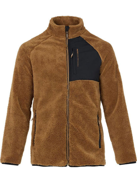 Ανδρική Ζακέτα Fleece Καφέ